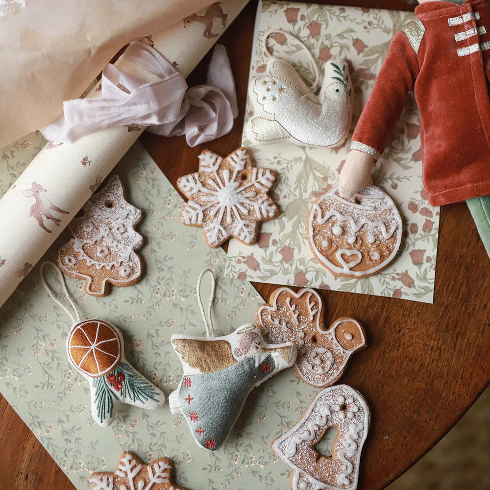 2023 Christmas Fabric Ornament Set - Peace & Joy