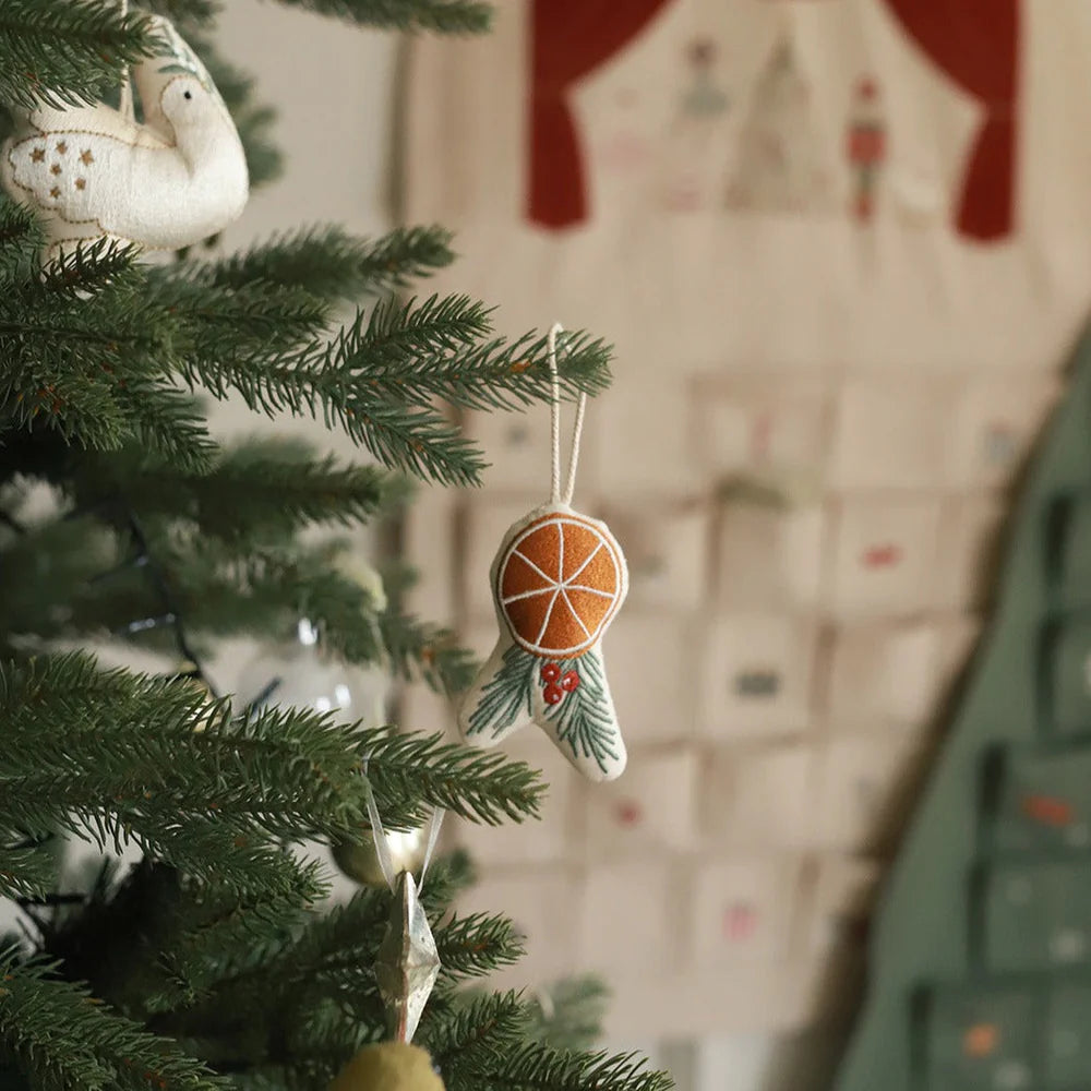 2023 Christmas Fabric Ornament Set - Peace & Joy